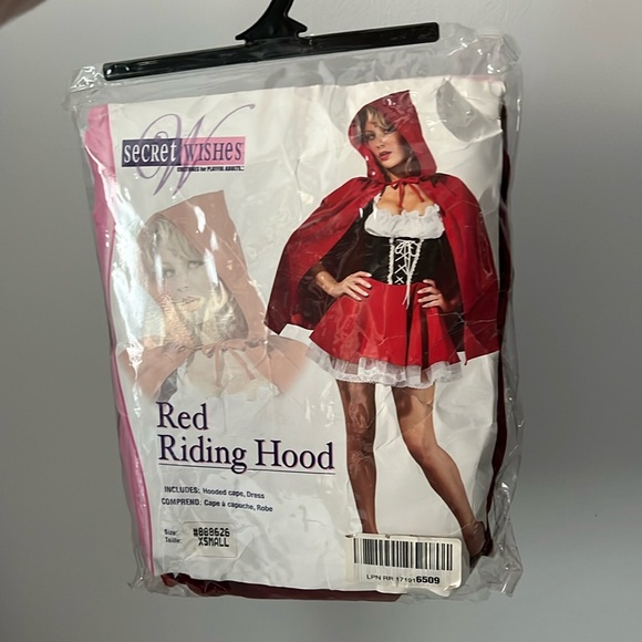 Secret Wishes RED RIDING HOOD Halloween Costume XSmall - Picture 1 of 2